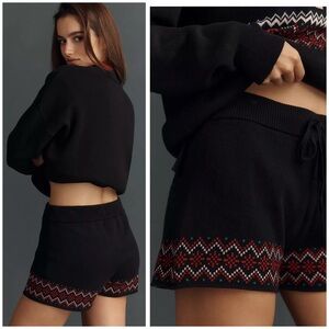 Anthropologie Beach Riot Balboa Shorts In Black Pattern Size M NWT